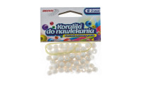 Koraliki do nawlekania 8mm K8-1 biały Brewis